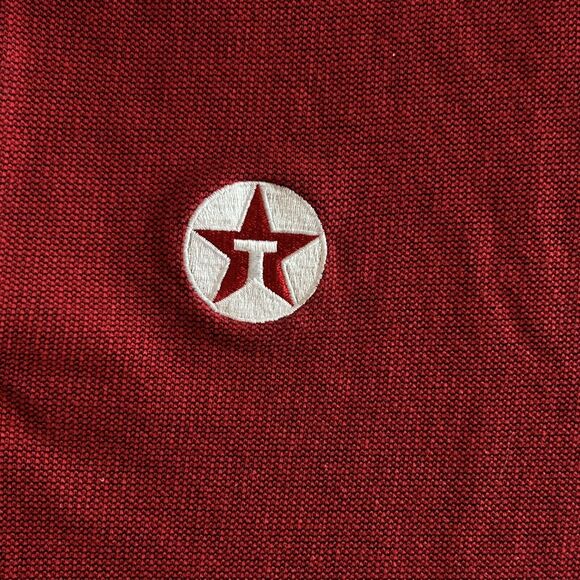 VTG Texaco Polo Shirt Mens Large Petroliana Gas Work Wear Casual Retro Logo - Picture 2 of 16